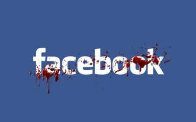 דם על הידיים של פייסבוק (אילוסטרציה)
